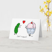 ピクルラブアイスクリームおめでとうカード カード (黄色い花)