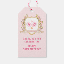 ピクル名門私立校風のボール |カスタム誕生日年 ギフトタグ