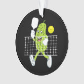 ピクル遊ズのピクルボールおもしろい- Pickleball Paddl オーナメント (正面)