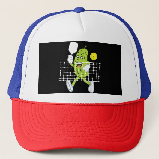 ピクル遊ズのピクルボールおもしろい- Pickleball Paddl キャップ (正面)