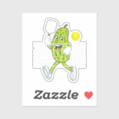 ピクル遊ズのピクルボールおもしろい- Pickleball Paddl シール (シート)