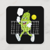 ピクル遊ズのピクルボールおもしろい- Pickleball Paddl スクエア名刺 (正面)
