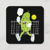 ピクル遊ズのピクルボールおもしろい- Pickleball Paddl スクエア名刺 (裏面)