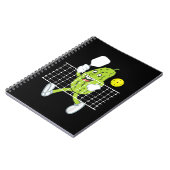 ピクル遊ズのピクルボールおもしろい- Pickleball Paddl ノートブック (左側)