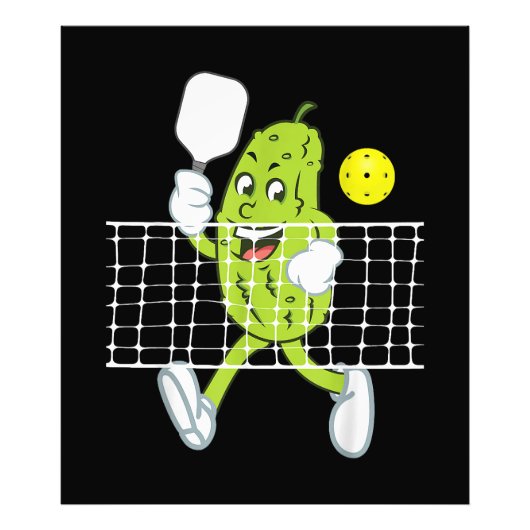 ピクル遊ズのピクルボールおもしろい- Pickleball Paddl フォトプリント (正面)