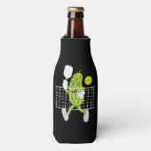 ピクル遊ズのピクルボールおもしろい- Pickleball Paddl ボトルクーラー (ボトル正面)
