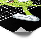 ピクル遊ズのピクルボールおもしろい- Pickleball Paddl ポスター (角)