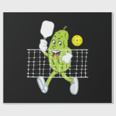 ピクル遊ズのピクルボールおもしろい- Pickleball Paddl ラッピングペーパー (フラット)