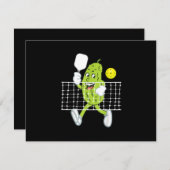 ピクル遊ズのピクルボールおもしろい- Pickleball Paddl 出欠カード (正面/裏面)