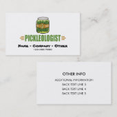 ピクル·ラおもしろいバーズ·タイトルピクルオリスト 名刺 (正面/裏面)