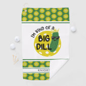 ピクレおもしろいボールのピクルス私は大きなディルのようなものだ ゴルフタオル (インサイチュ)