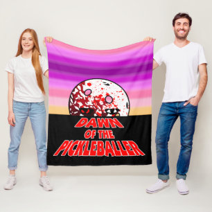 ピクレバラーハロウィンホラーゾンビの夜明け フリースブランケット