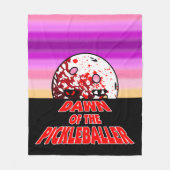 ピクレバラーハロウィンホラーゾンビの夜明け フリースブランケット (正面)