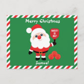 ピクレボール🎅サンタ葉書 ポストカード (正面)