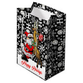 ピクレボールパートナースサンタトナディアスノーフレーク ミディアムペーパーバッグ (正面アングル)