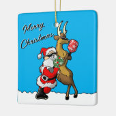 ピクレボールパートナースサンタ&トナカイIt セラミックオーナメント (左)
