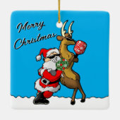 ピクレボールパートナースサンタ&トナカイIt セラミックオーナメント (裏面)