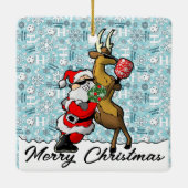 ピクレボールパートナースサンタ&トナカイIt セラミックオーナメント (裏面)