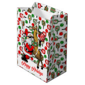 ピクレボールパートナースサンタ&トナカイIt ミディアムペーパーバッグ (裏面アングル)
