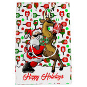 ピクレボールパートナースサンタ&トナカイIt ミディアムペーパーバッグ (裏面)