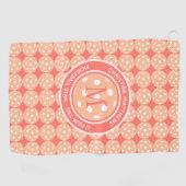 ピクレボールプロスポーツピーチおもしろい引用文&ネーム ゴルフタオル (横)