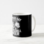 ピクレボール&ビールで良い日が始まるおもしろい コーヒーマグカップ (正面右)