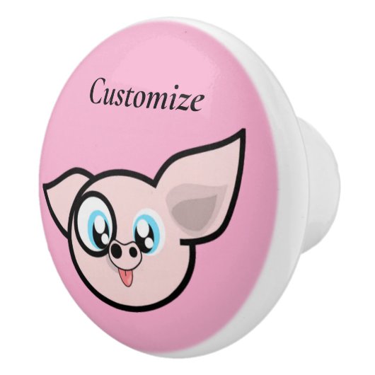 ピグおっちょこちょいの微笑みサンダー_コーブ セラミックノブ (右)