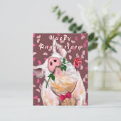 ピグおもしろいアニバーサリーカード ポストカード (スタンド正面)