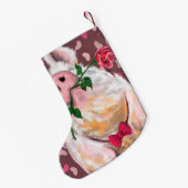 ピグおもしろいクリスマスストッキング スモールクリスマスストッキング (裏面 (吊り時))