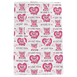 ピグおもしろいラブプン ミディアムペーパーバッグ