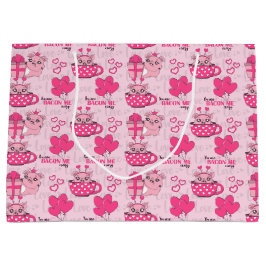 ピグおもしろいラブプン ラージペーパーバッグ