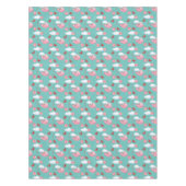 ピグおもしろい飛んでいるパターン テーブルクロス (正面)