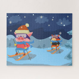 ピグとキツネスキーパズル ジグソーパズル