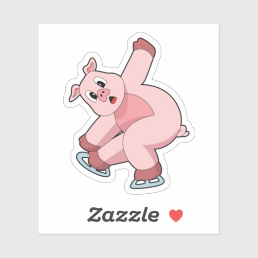 ピグアイススケートで滑るアイススケート シール (シート)