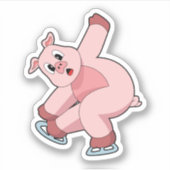 ピグアイススケートで滑るアイススケート シール (正面)