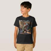 ピグアナ 写真 – ブタ イグアナ スケアリー アニマル Tシャツ (正面フル)
