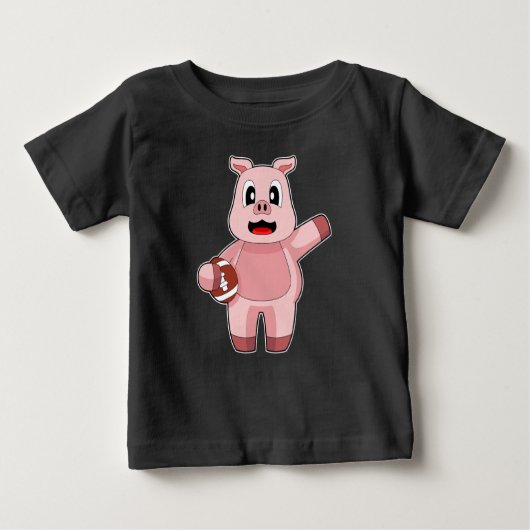 ピグアメリカンフットボール ベビーTシャツ (正面)