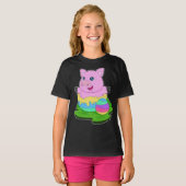 ピグイースターイースター卵 Tシャツ (正面フル)