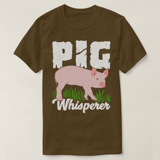 ピグウィスペラー動物愛好家ギフト Tシャツ (デザイン正面)