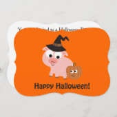 ピグウィッチハローウィンパーティ招待状 招待状 (正面/裏面)