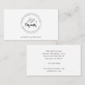 ピグウィングバーベキュースクエアビジネスカード 名刺 (正面/裏面)