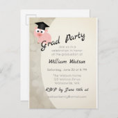 ピグエクセシションパーティー招待状 案内ポストカード (正面/裏面)