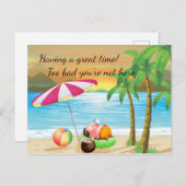 ピグオンバケーションオンアトロピカルビーチ ポストカード (正面/裏面)