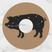 ピグカスタムロゴ付きカラーワイングラスラベル ワイングラスタグ (裏面)