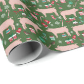 ピグクリスマスファームアニマルズホリデー ラッピングペーパー (ロールコーナー)