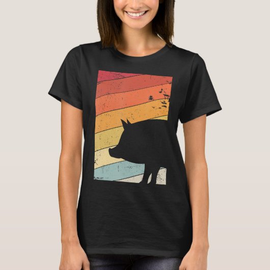 ピグシャツレトロスタイル Tシャツ (正面)