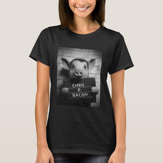 ピグショット豚ムグショット Tシャツ (正面)