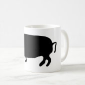 ピグシルエット コーヒーマグカップ (正面右)