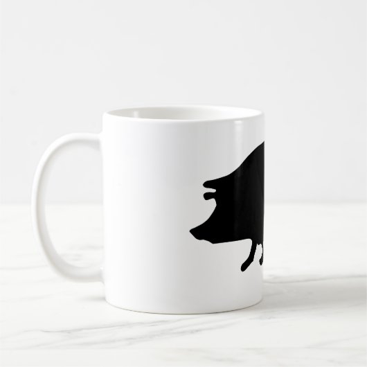 ピグシルエット コーヒーマグカップ (左)
