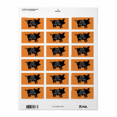 ピグシルエット ラベル (フルシート)